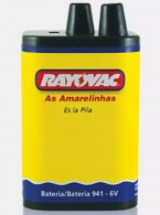 Bateria 6V Rayovac para Lanterna