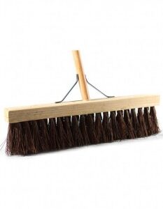 Vassoura Gari Nylon 40cm Cabo Grosso+REFORÇO (28mm