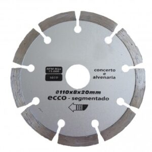Disco Diamantado 110 mm Segmentado Economico