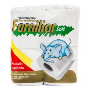Papel Higienico Pct.64 Rolos x 30m Familiar Verme