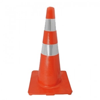 Cone 75 cm Lar/Branco Borracha Sintética Pesado ABNT 3,5 Kg