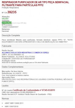 Respirador PFF2 Sem Valvula - Imagem 4