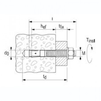 Chumbador Parabolt 1/4" x 2" - Imagem 2